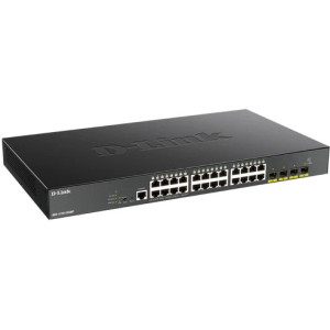 D-Link DGS-1250-28XMP-6KV 28-Port Gigabit L3 Lite Managed Switch, 24 PoE+ Gigabit ports and 4 10G SFP+ Uplink ports